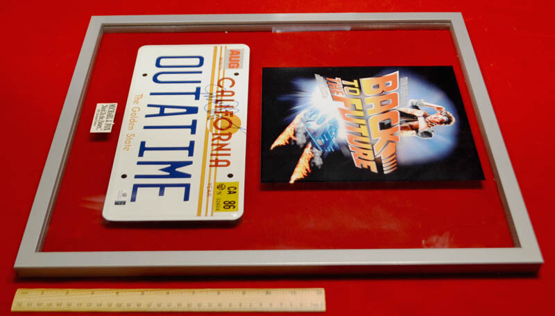 MICHAEL J. FOX Signed BACK TO THE FUTURE Prop, Autograph, FRAME, Global COA, DVD