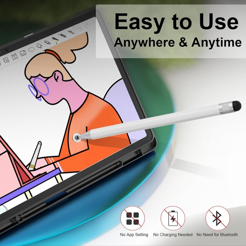 Universal Capacitive Stylus Pen for iPad, Samsung, Microsoft & More