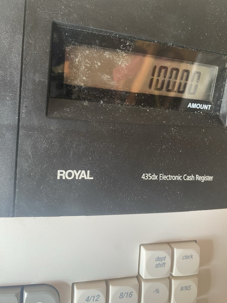 ROYAL 435dx Programmable Electronic Cash Register W/ Keys & Drawer