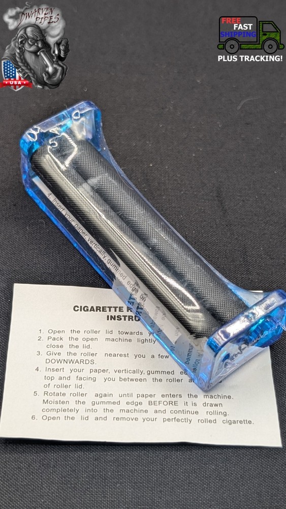 78mm Rolling Machine Roll Your Own Cigarette Paper Hand Roller Blue