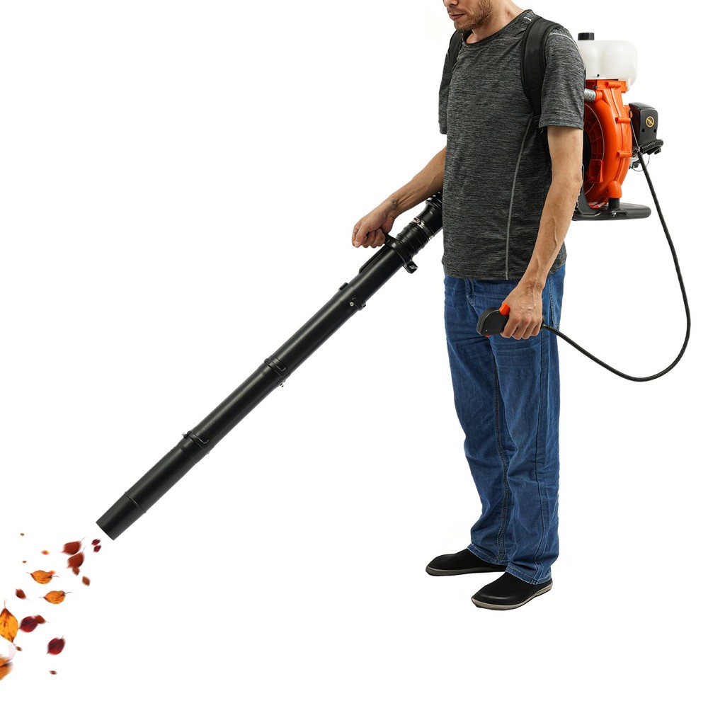 2-stroke Leaf Blower Tool Manual Gasoline Power Backpack Dust Blowing Machine