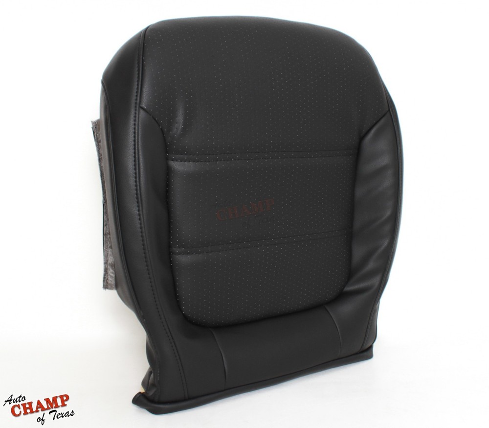 2011-2018 VW Jetta -Driver Side Bottom Replacement Leather Seat Cover Black