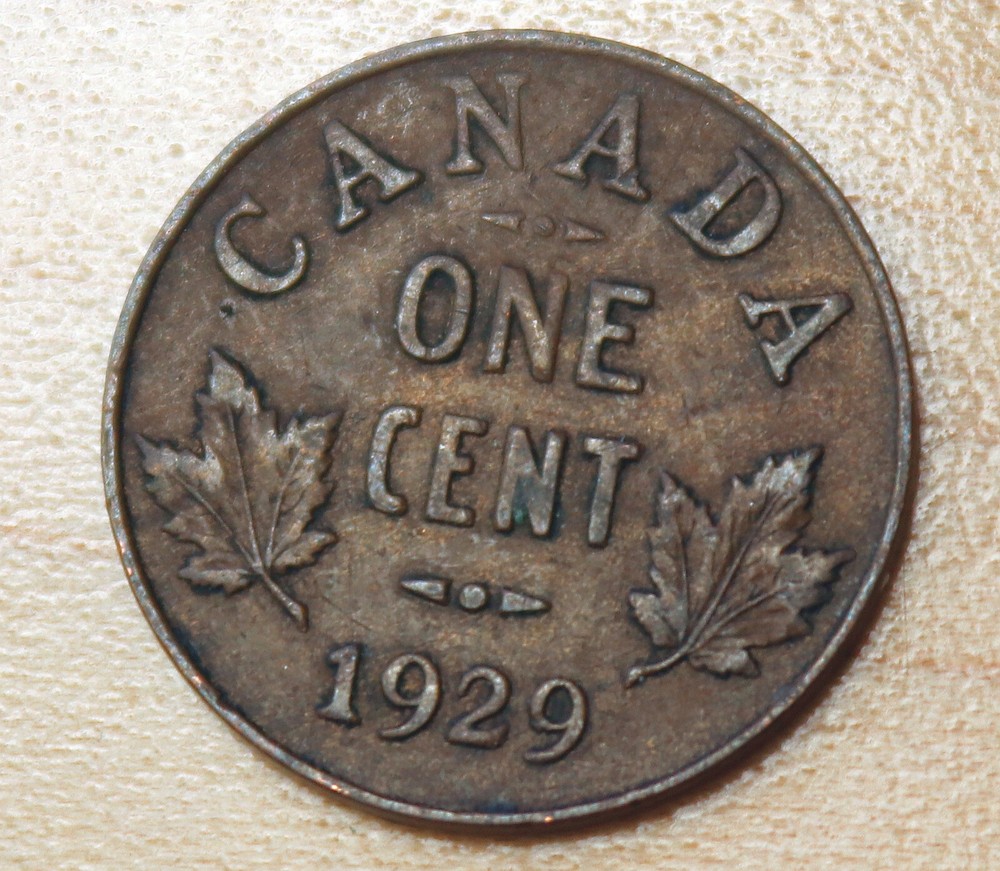 1929 Canada 1 Cent George V