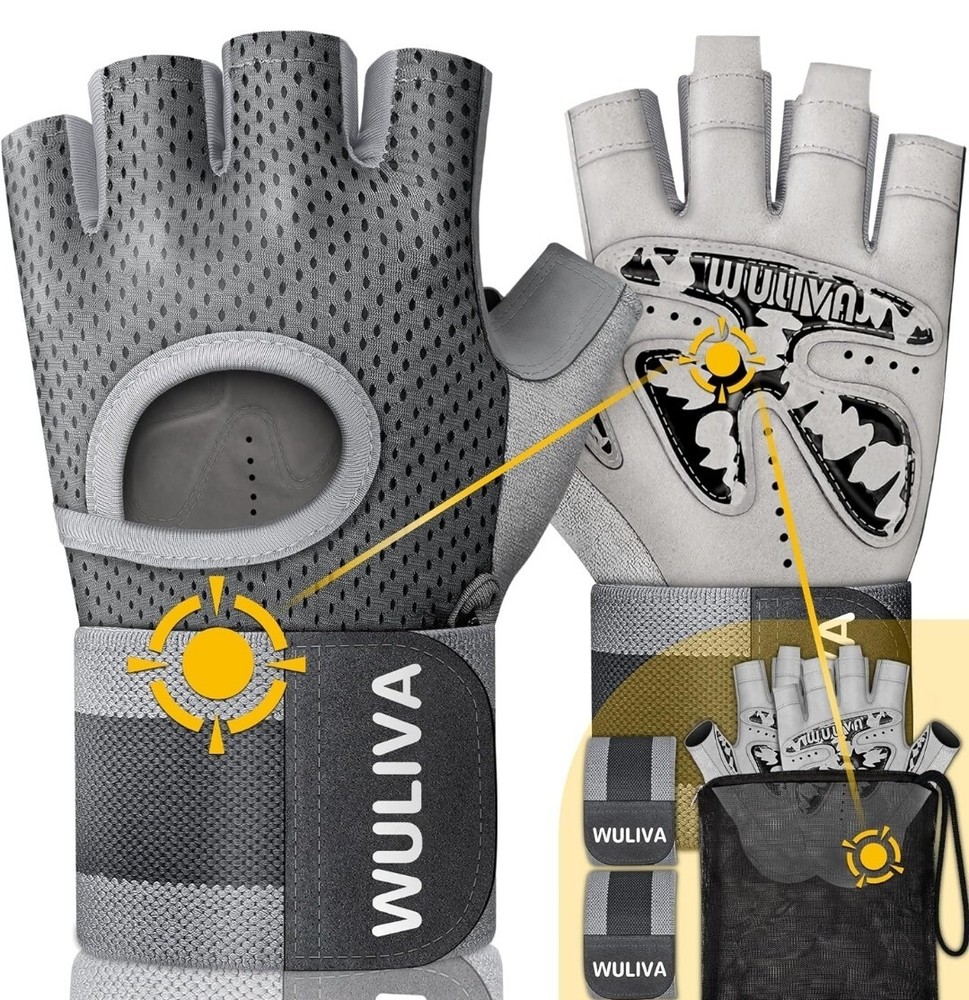 Mens and Womens Light and Medium Work Out Gloves Size MEDIUM