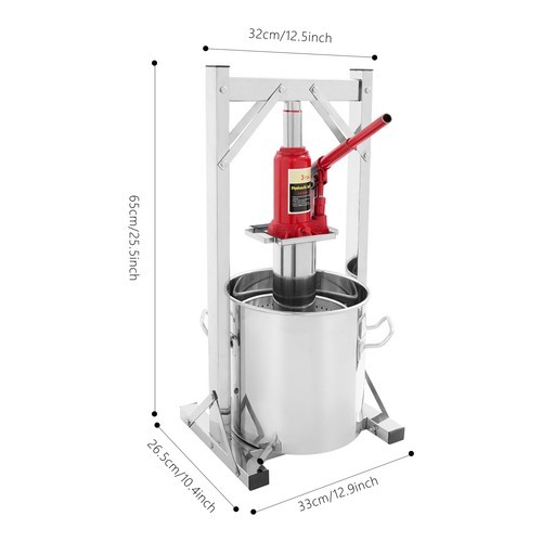 12L Hydraulic Fruit Wine Press Jack Press Manual Extractor Wine Press Machine