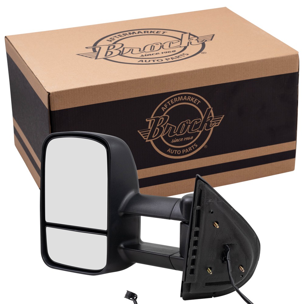 Fits 2007-2013 Silverado 1500 Power Towing Mirror Extendable Non-OEM Type Left