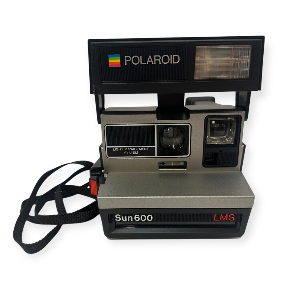 Vintage Polaroid Sun600 LMS Instant Camera With Strap