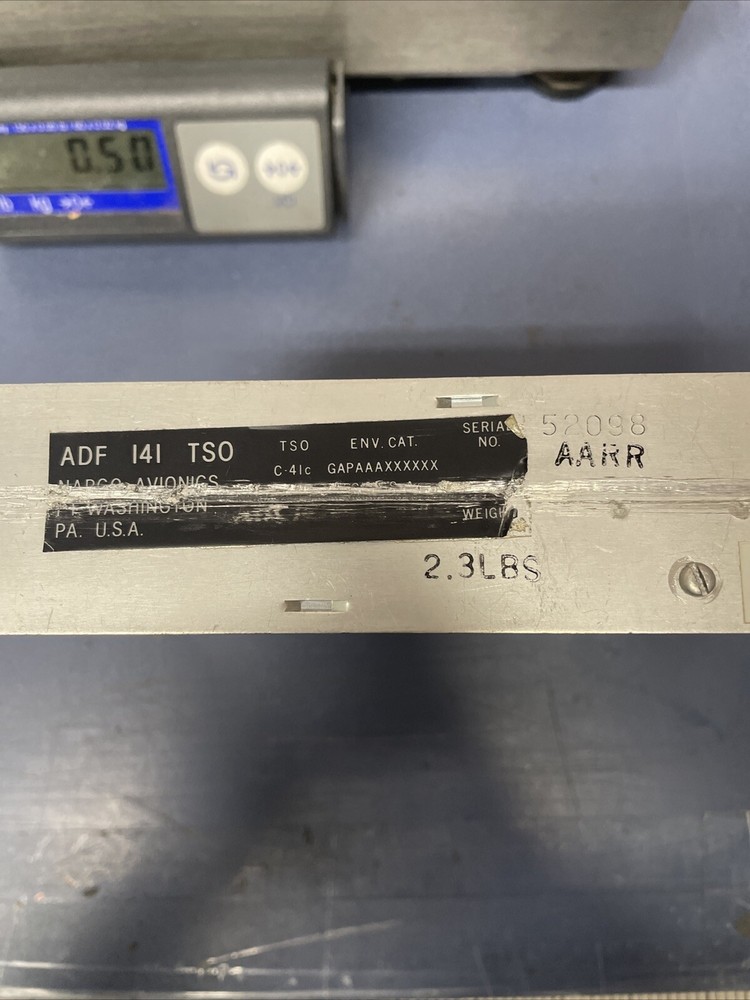 Narco Avionics ADF 141 TSO For PARTS / CORE Untested
