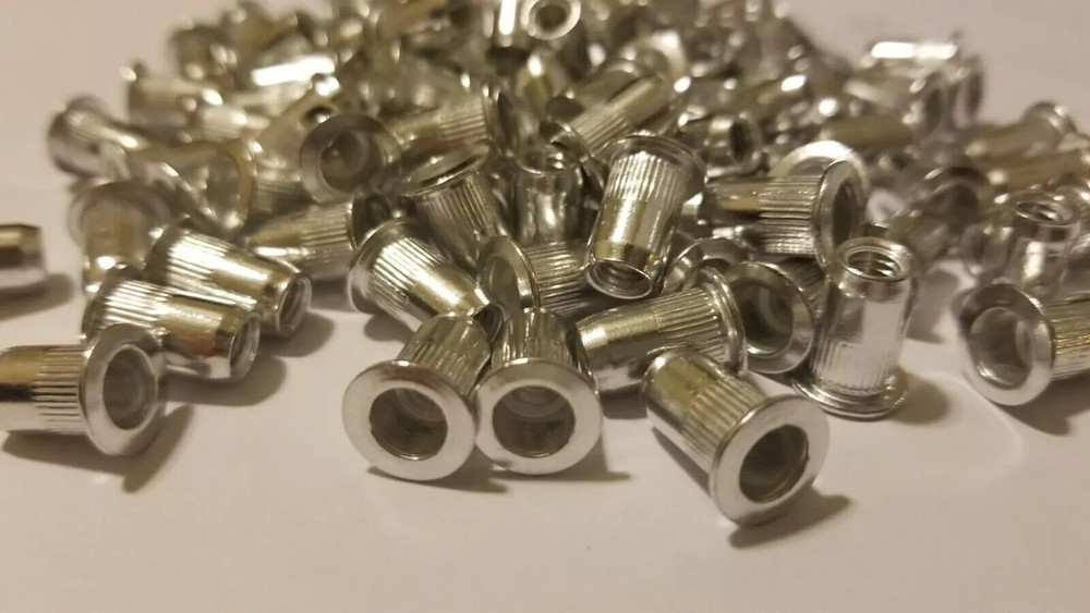 100 PCs 10-32 Aluminum Flange Nutserts Rivet Nut Rivnut Nutsert