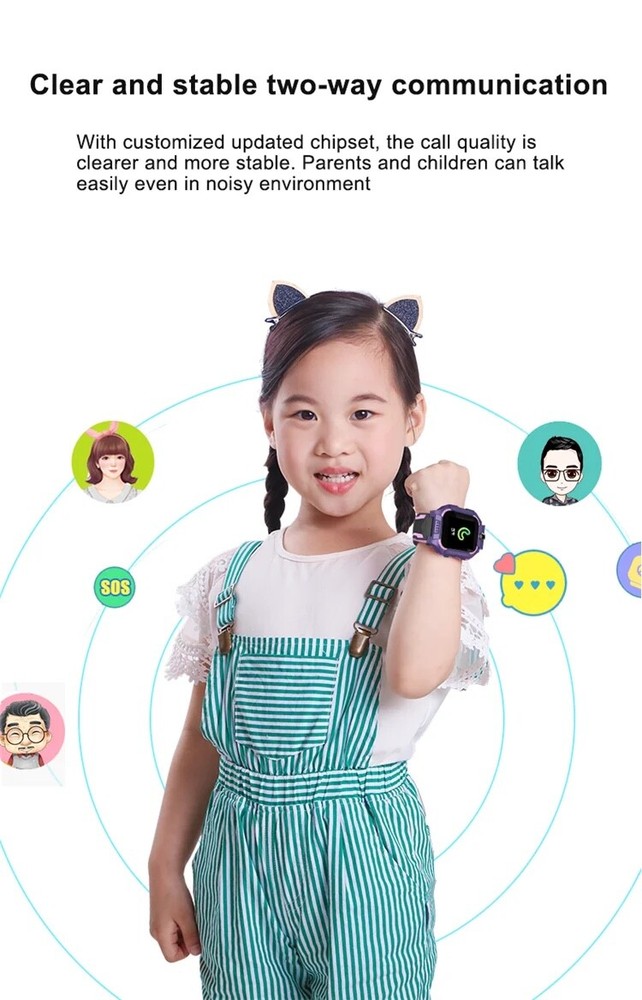Smart Watch For Kids, Activity Tracker, SOS Function, Kids School Mode, GPS Loca
