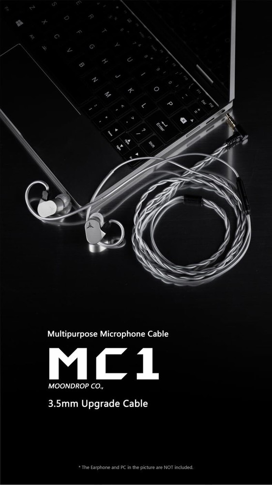 MC1 Multipurpose Microphone Cable 3.5mm Earphone Upgrade Cable Microphone 0.7...