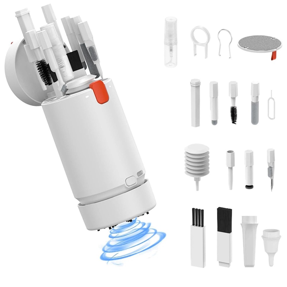 Laptop Keyboard Cleaning Kit 21 in 1 with Vacuum and Keycap Puller Device Tools