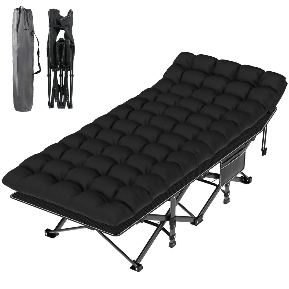 Camping Cot, Folding Camping Cot Bed for Adults Sleeping 1200D Double Layer O...