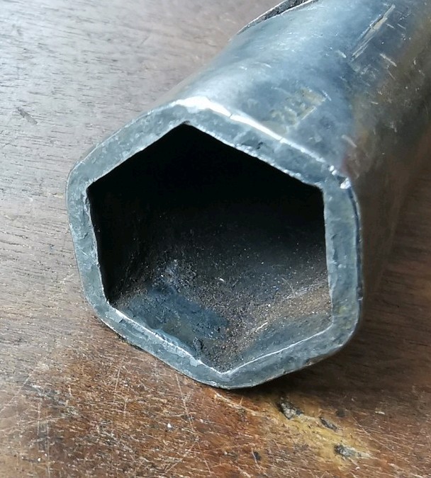 Vintage Pre War Morris M3726 box spanner, modified, one end has been removed.