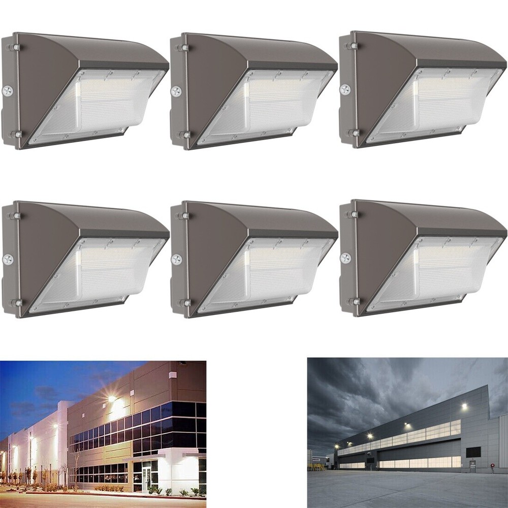 6x 150W LED Wall Pack Light Outdoor Garden Backyard Scecurity Light Dusk To Dawn
