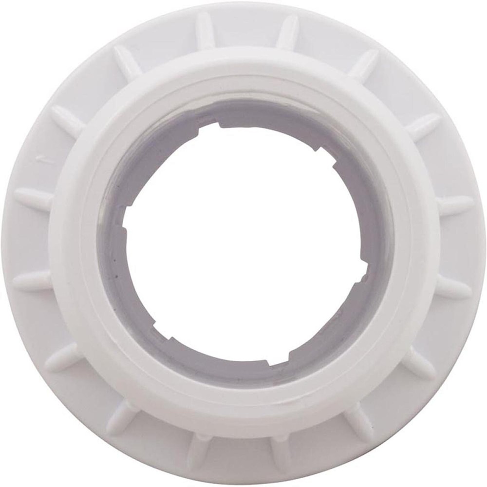 Fiberglass Pool Wall Return Fitting w/ Nut, White