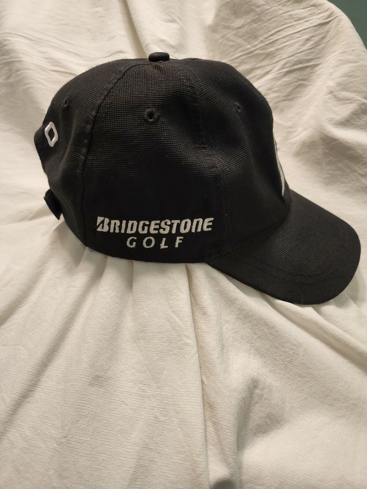 Bridgestone Golf B330 Golf Hat Strap Back Black