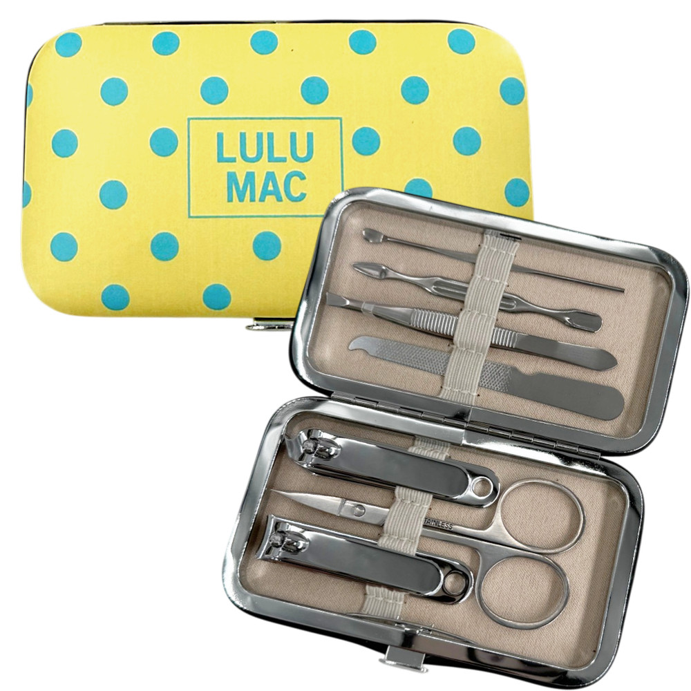 Lulu Mac Butter/Blue Dot Manicure Set