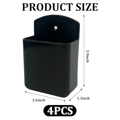 4 Pcs Remote Control Holder Wall Mount, Self Adhesive Wall Remote Control