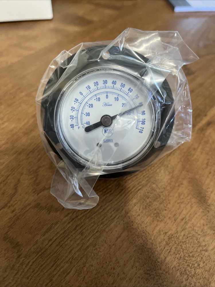 Howe Freezer Thermometer, 2in Probe, Black