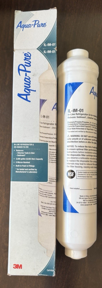 3M Aqua-Pure In-Line Water Filter System IL-IM-01 (one filter)
