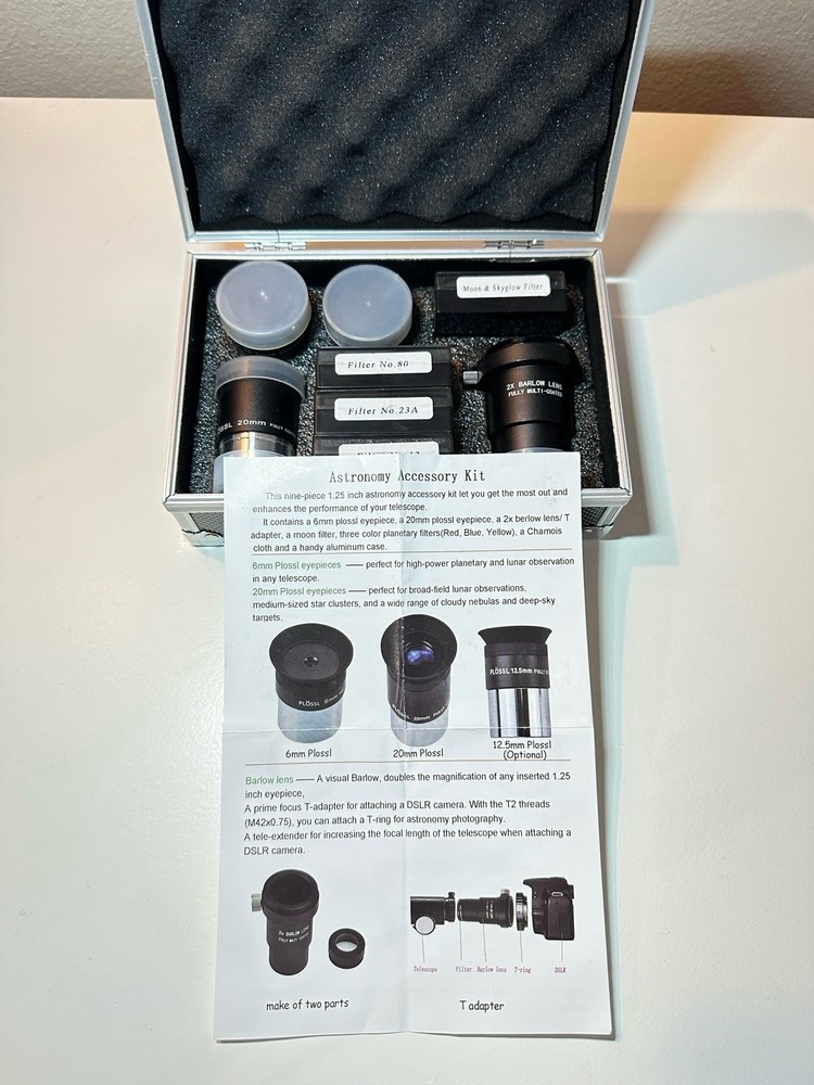 Astronomical Telescope Accessory Kit