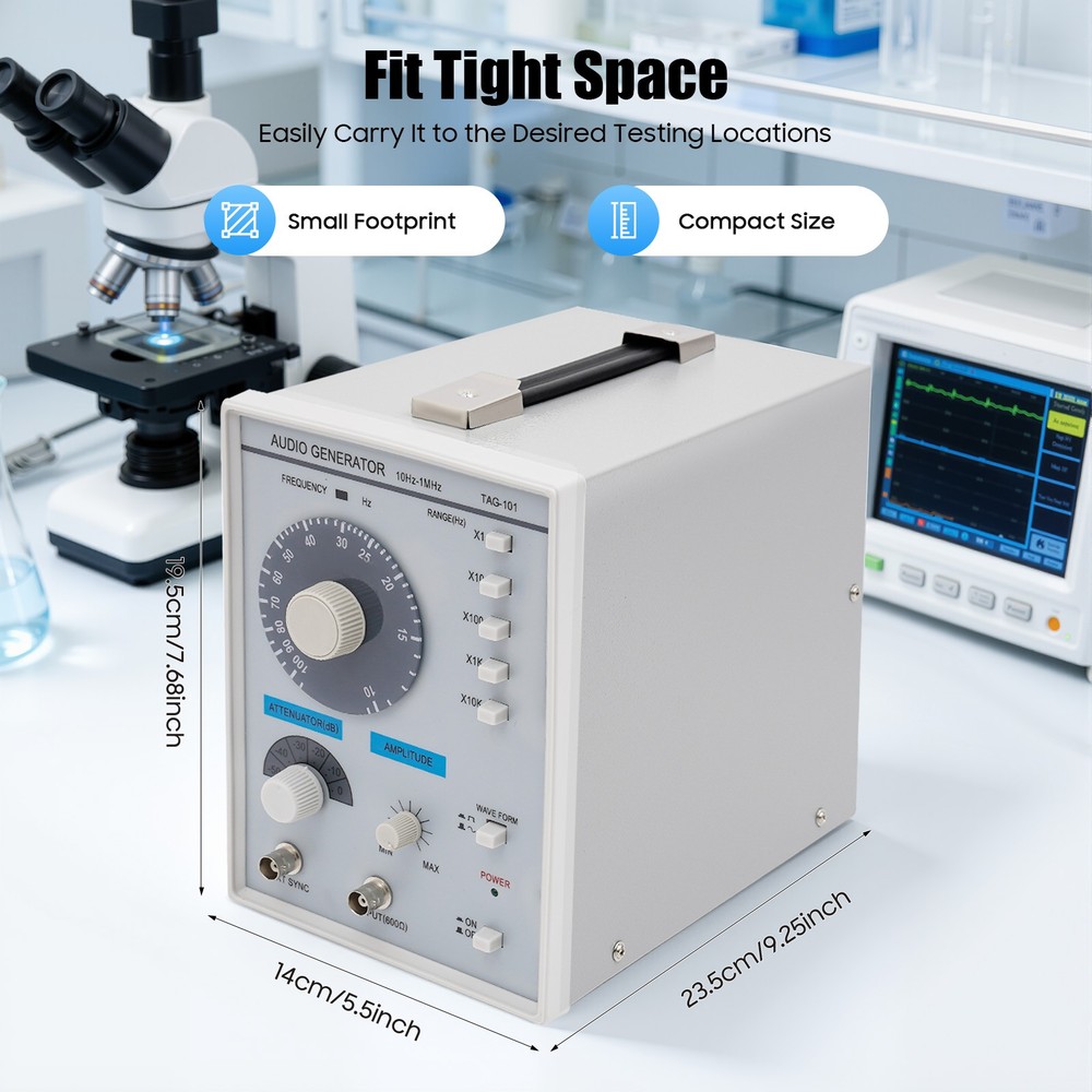 Professional Low-Frequency Signal Generator with Dual Waveform Capability