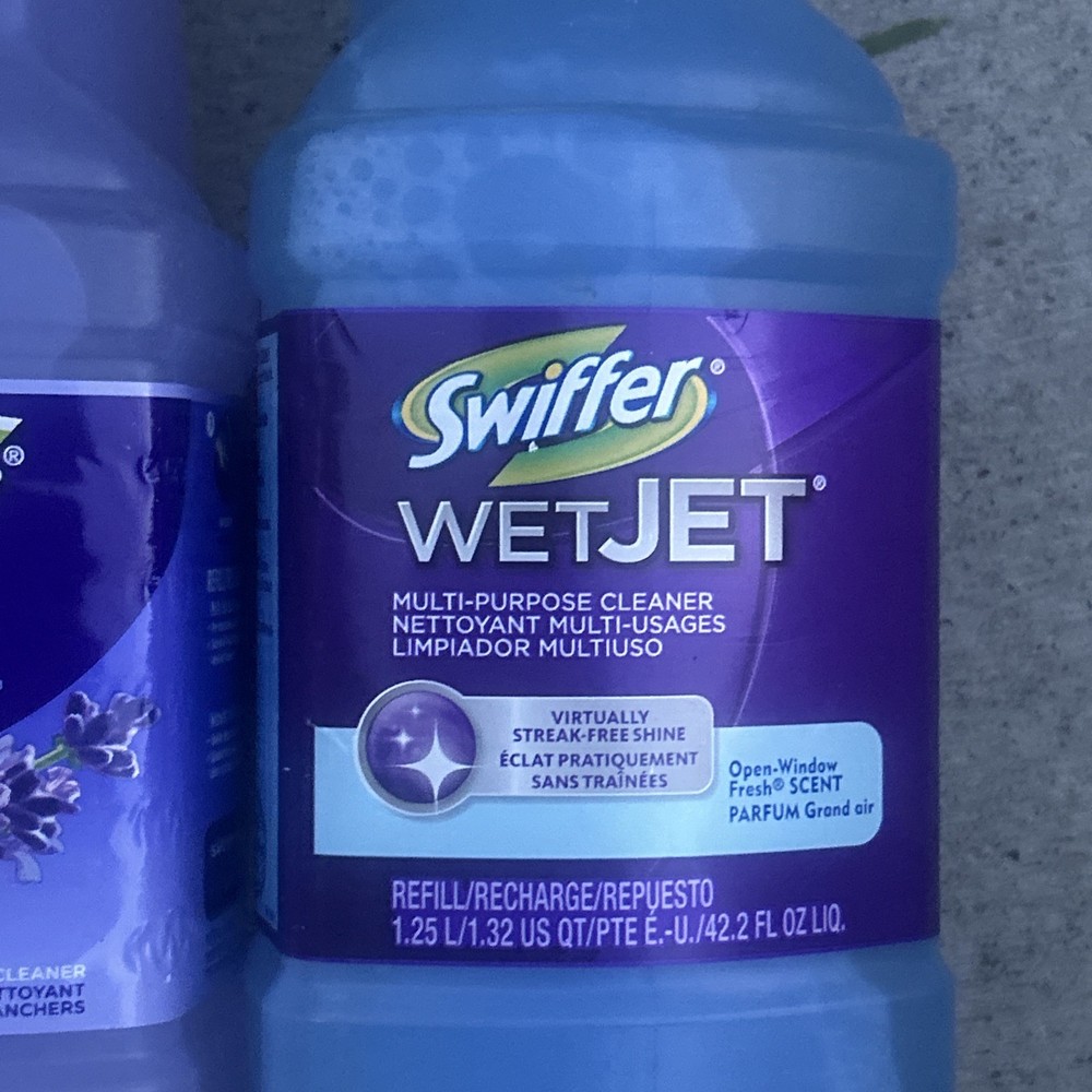 Swiffer WetJet Multi-Purpose Floor & Hardwood Liquid Cleaner Solution Refill 2!!