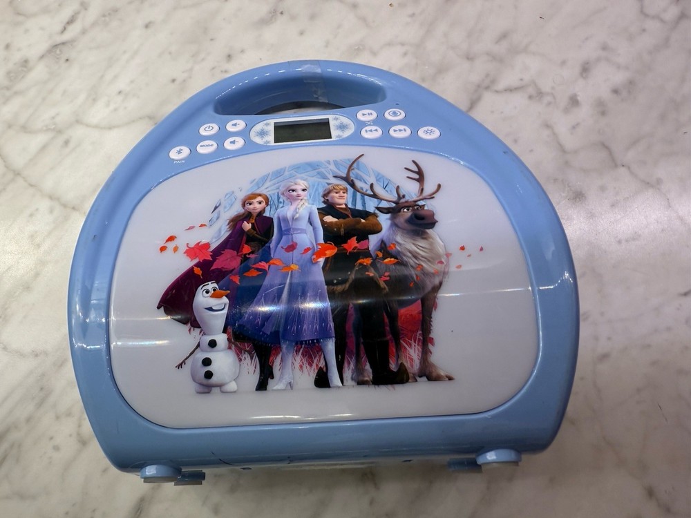 Disney Frozen II Bluetooth Karaoke Machine LED Lights Missing Microphone
