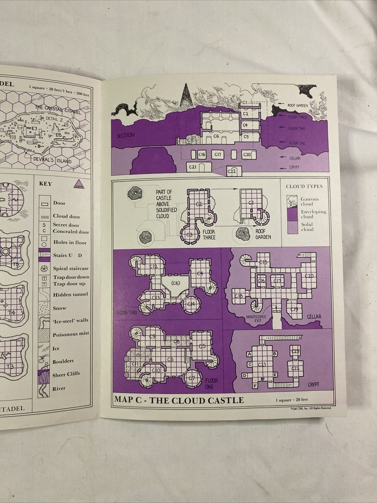 AD&D Module UK7 - DARK CLOUDS GATHER - COMPLETE - D&D TSR 9151