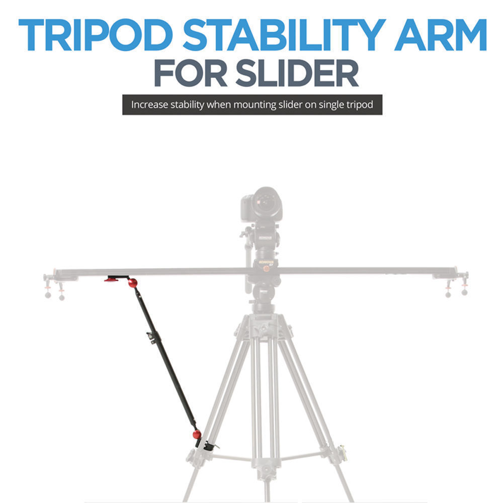 Konova Camera Slider Stability Arm For Universail Slider Compatible Tripod