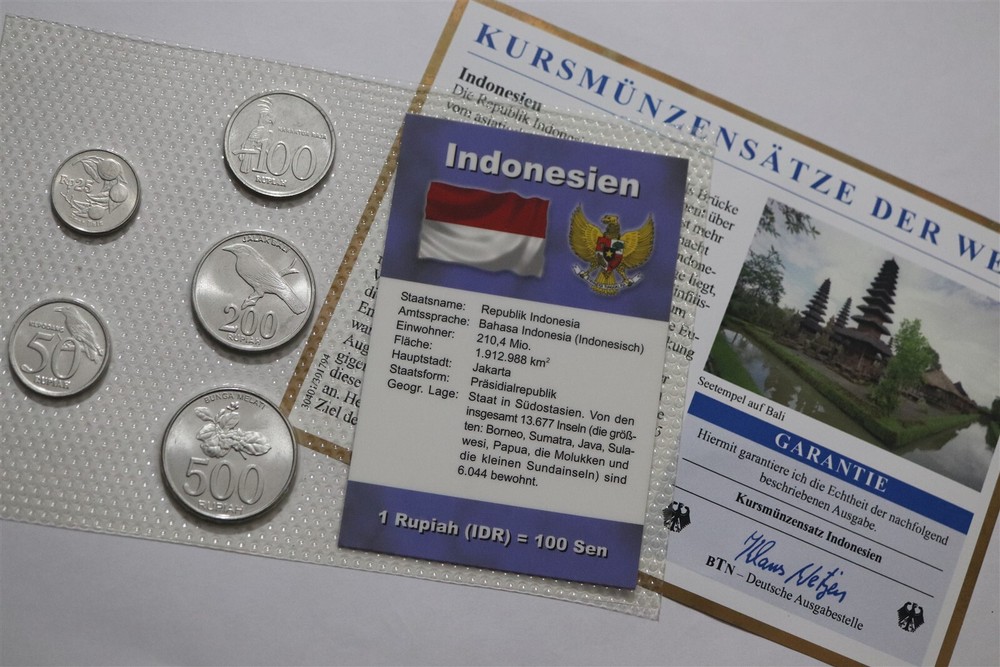 🧭 🇮🇩 INDONESIA MINT SET WITH COA B78 #18