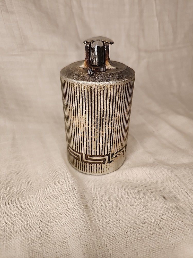 Vtg Ronson Varaflame Saturn Table Lighter Untested Blue Rhinestone