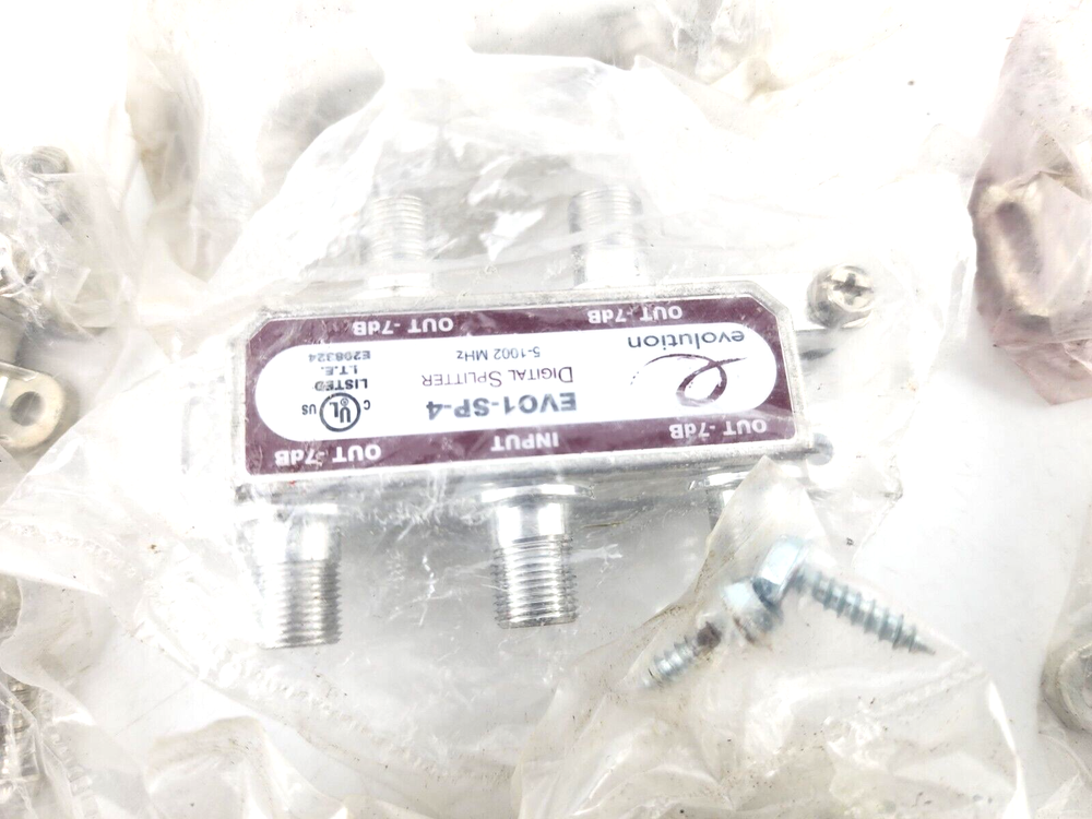 Lot of 25pcs Evolution Digital Cable Splitters 2 Way 4 Way COAX