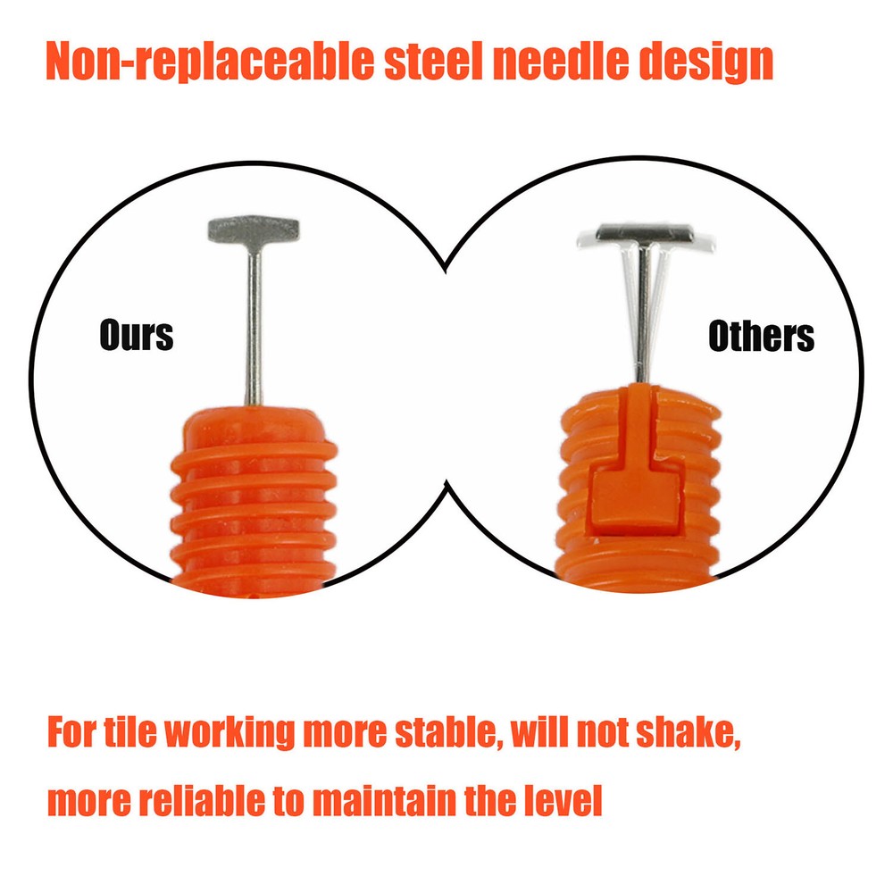 500pcs x Tile Leveling System 1/16" Reusable Tile Leveling Installation Tools