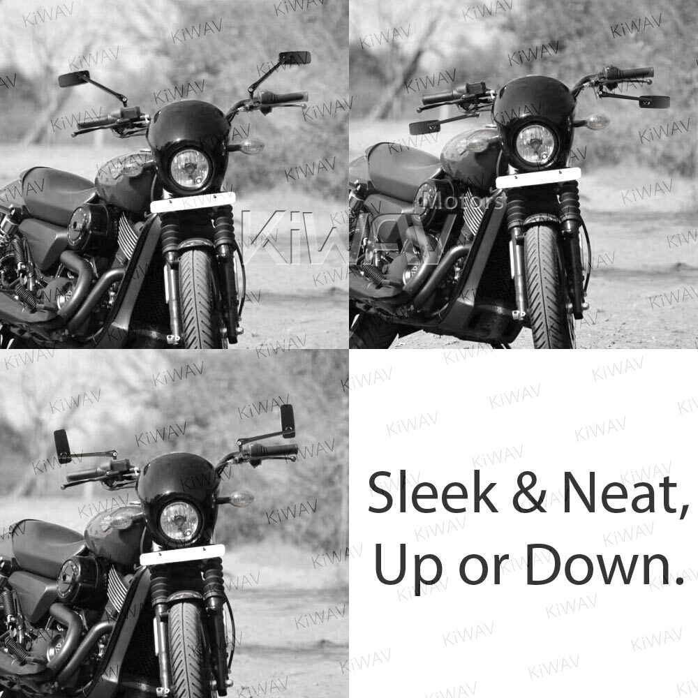 Black mirror ClassicPlus rectangle convex for Harley Street 500 750 2015-2017 ε
