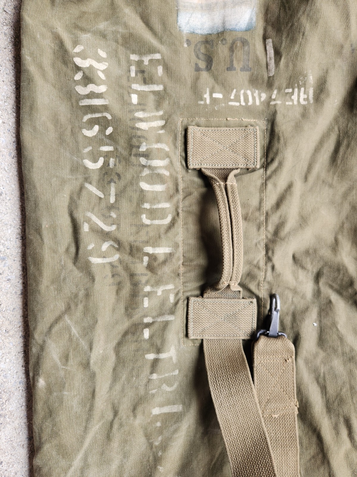 Vintage 1944 WWII Canvas Duffel Bag US Military Period-St Croix Garment Co