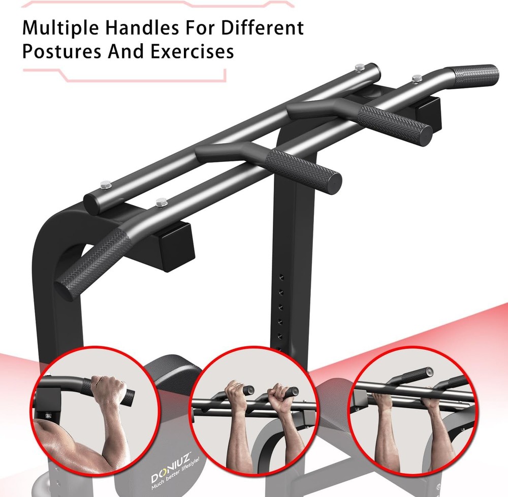 Power Tower Pull Up Bar and Dip Station, Multi-Function Home Gym