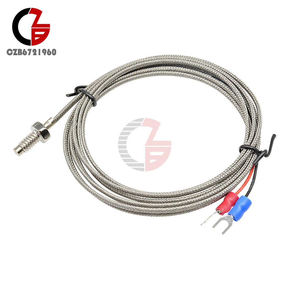6.6ft K Type Thermocouple Control Temperature Controller 0-800C Sensor Probe 2M
