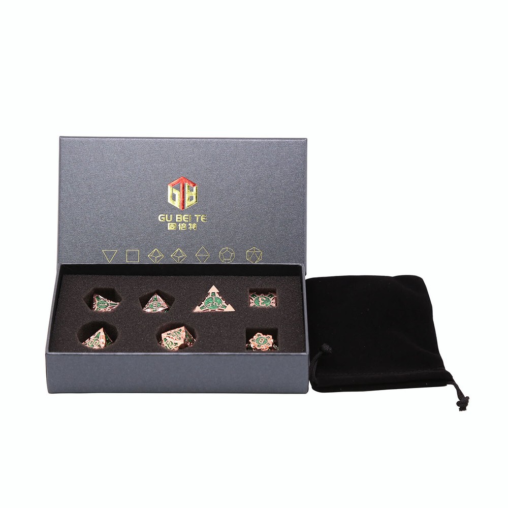 Metal DND Dice Set Dungeons and Dragons D20 Polyhedral Dice for Pathfinder TRPG