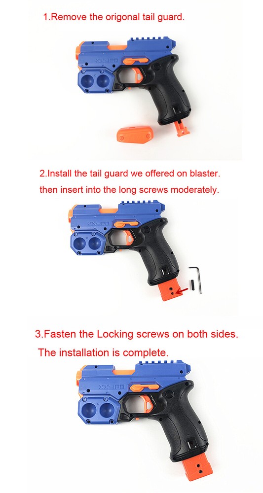 Ma Liang Tail Handle Guard for Nerf Rival Knockout XX-100 Blaster