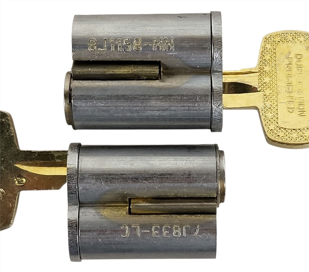 (2 Pack) C102 Core Master Key System 6 Pin Cylinder & 2 Keys
