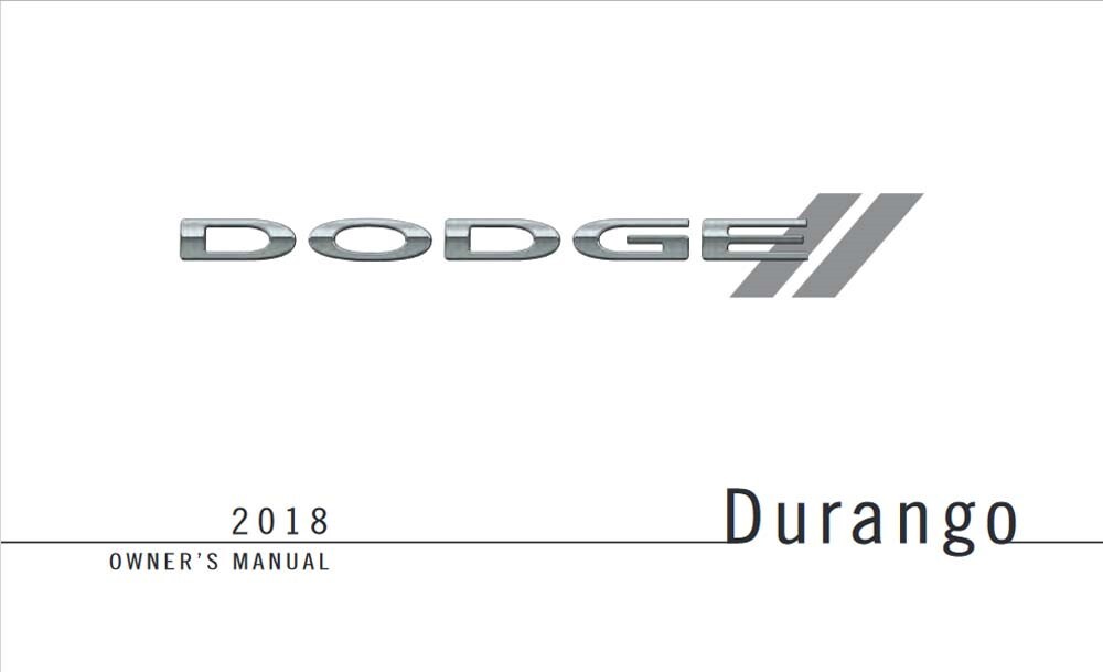 2018 Dodge Truck Durango Owner's Manual