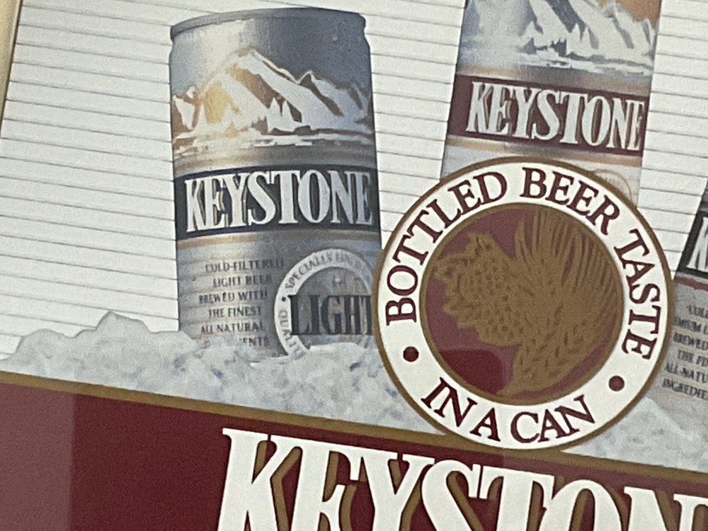 Vintage Keystone Beer Mirror 15 X 10