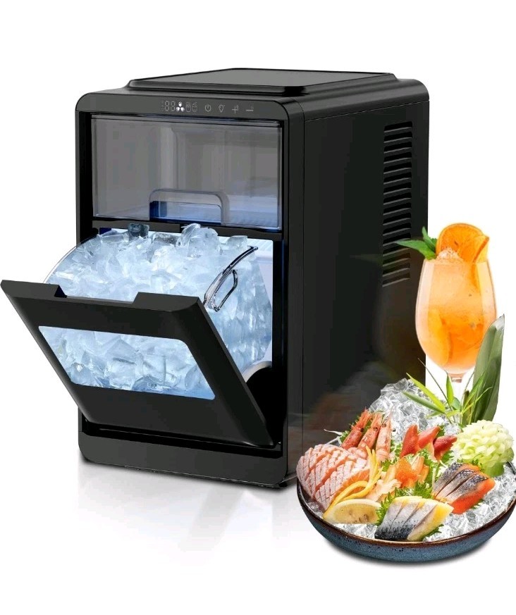 Kismile Crescent-Shaped Ice Maker Countertop