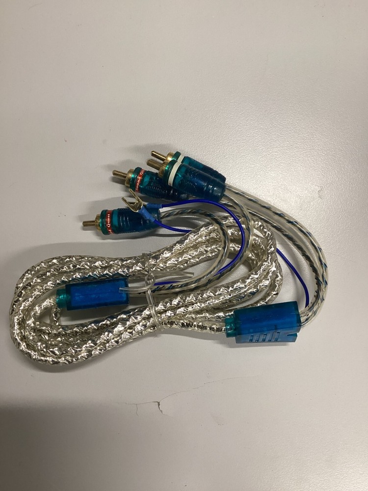 Sound Quest LRCA12 12FT LED Illuminated Twisted RCA Cable(6-pack)