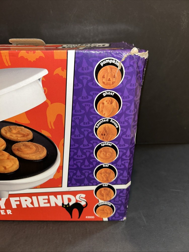 Waffle Wow Halloween Waffle Maker - 7 Designs - Electric Nonstick Waffle Iron