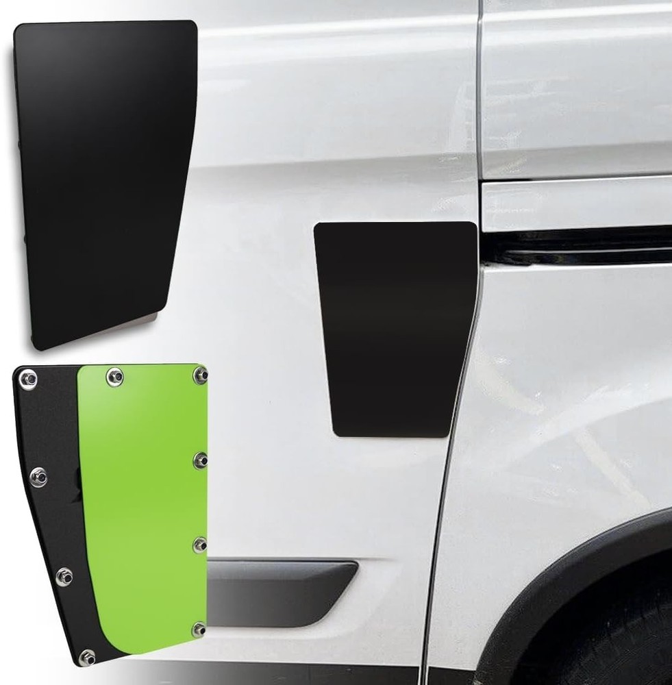 For Ford Transit Custom Anti-Theft Side Security Shield Protection Plate (Black)
