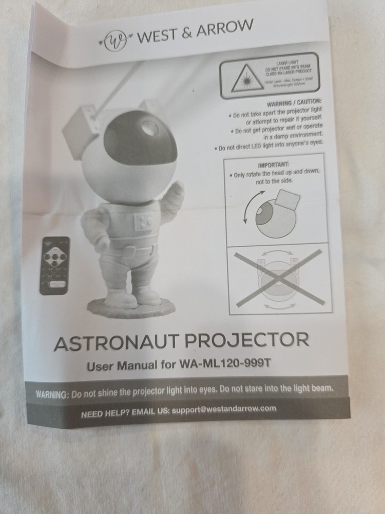 Star Projector Galaxy Night Light Astronaut Space Projector, Starry Nebula NEW