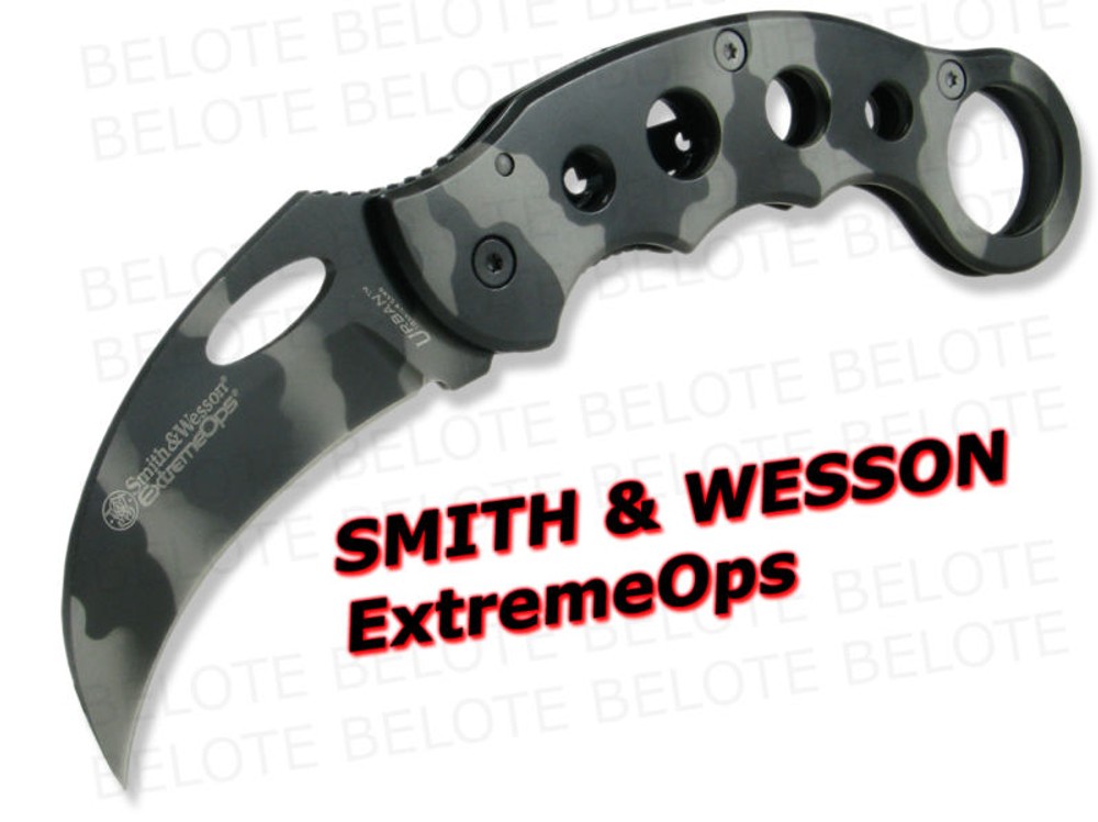 Smith & Wesson ExtemeOps Karambit Camo Folder CK32C NEW